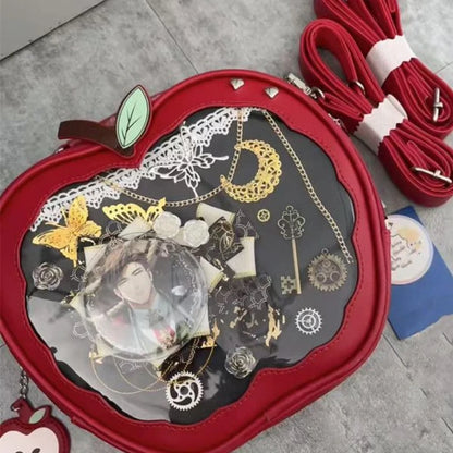 Kawaii Ita Backpack Creative Apple Women's Ita Bag Original Cute Five Pointed Star Street Fashion Harajuku Girl Crossbody Bags