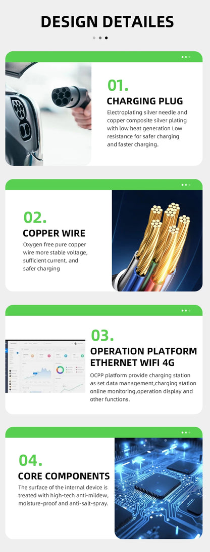 90kW DC EV Charger Station CCS2 Dual Gun Fast Charging Floor Mounted Smart APP WiFi 4G RFID IP54 OCPP 1.6J Fully Approved