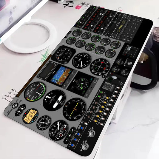 Aircraft Cabin Navigation Diagram Mouse Pad Large Rubber Anti-slip Desk Accessories Mousepad for Office&Gamer Keyboard Decor Mat