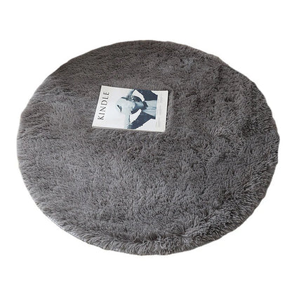 New Fluffy Wool Rug Living Room Carpets Faux Fur Round Mat Kids Room Long Plush Rugs Home Bedroom Decor Shaggy Carpet