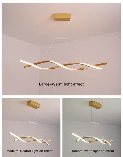 Modern Rotate Led Pendant Lights Dimmable for Kitchen Island Table Dining Room Office Chandelier Decor Lighting Lusters Fixture
