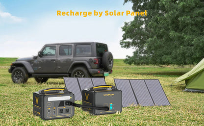 VTOMAN 600W Extra Battery 640Wh for VTOMAN JUMP600X Power Station Backup LiFePO4 Home Outdoor Camping