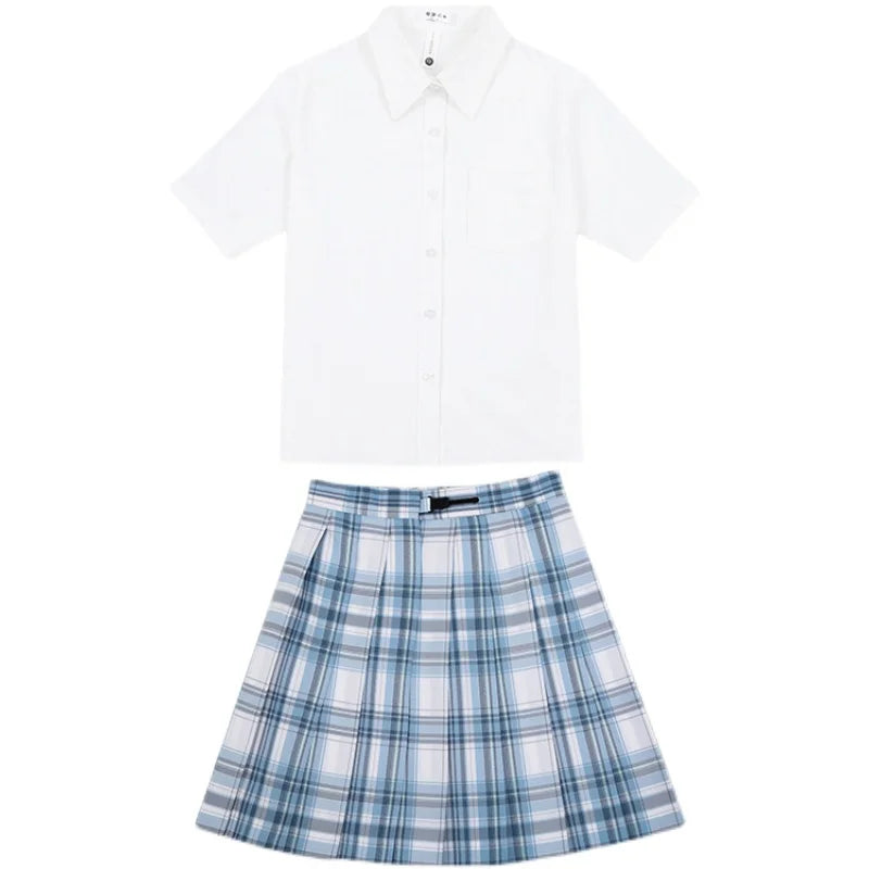 Japanese Bow Tie Skirt Set Student Pleated Skirt Jk Uniform Korean School Sexy Girl Preppy Style Seifuku Japanese School Uniform
