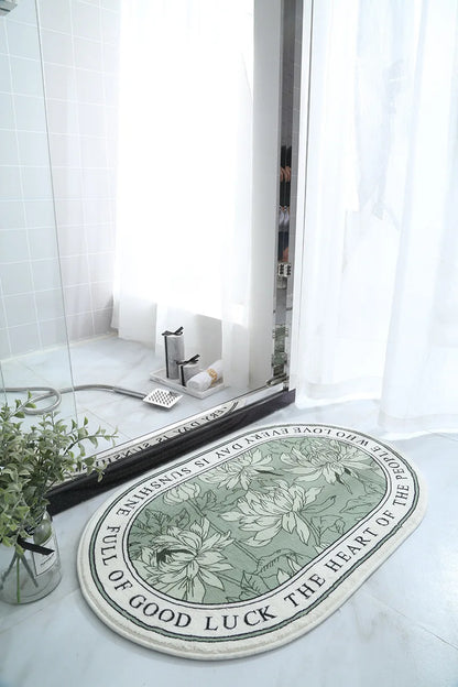 Non-Slip Bath Mat Absorbent Carpets INS Style Doormat  Entrance Mats Balcony Porch Area Rugs Living Room Bathroom Alfombra
