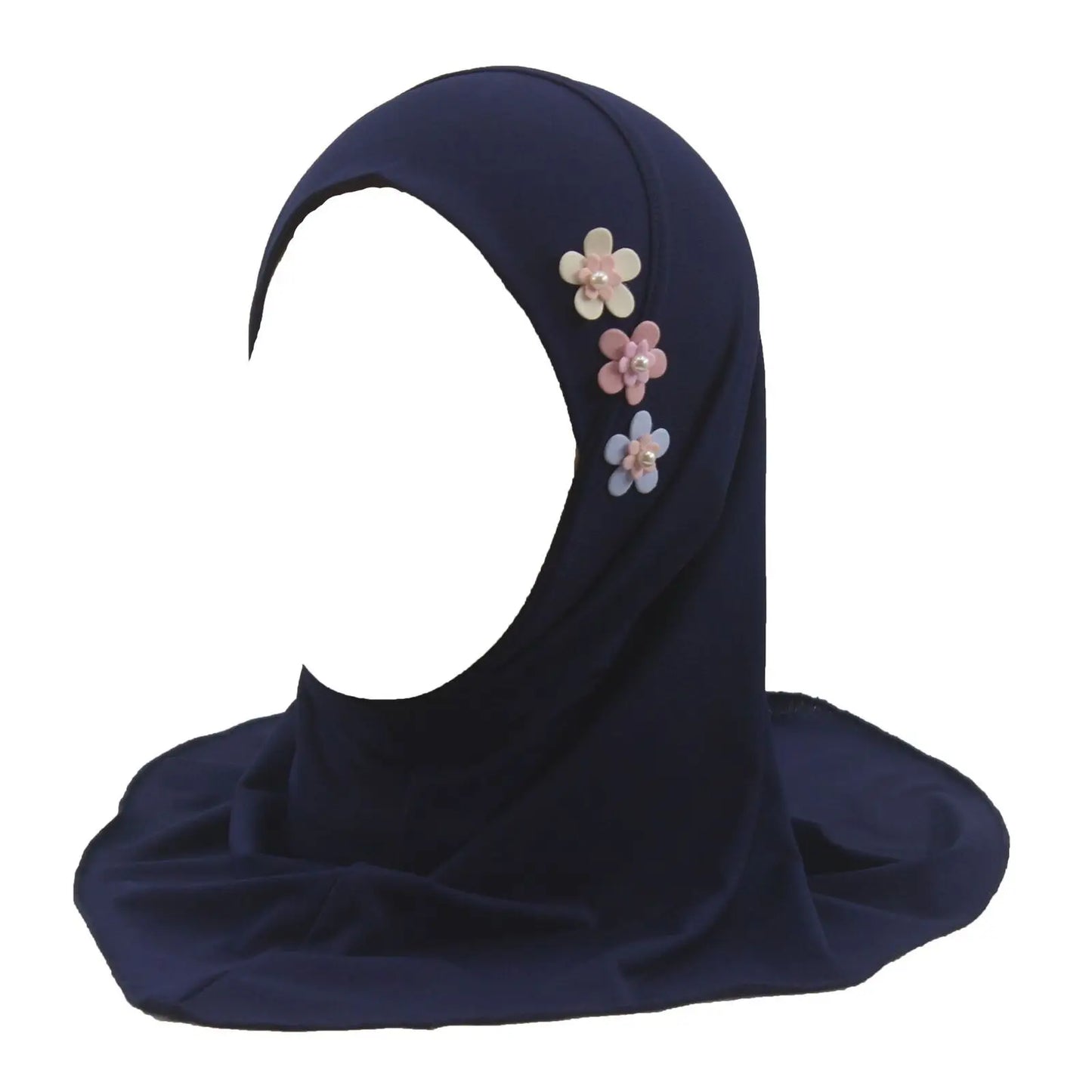 Muslim Hijab for Girls, Arab Turban, Islamic Khimar, Directly Instant Hijab, Plain Color Scarf, Flower Color in Random