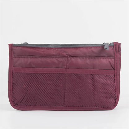 Multifunctional Bi-fold Storage Bag Double Zipper Large Capacity Storage Arrangement Makeup Toiletries Large Classification Bag