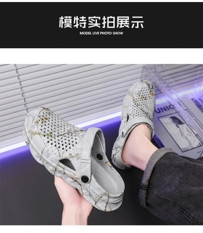 Plus Size 46 47 Summer Sandals for Men and Women Breathable EVA Beach Slippers Men Clogs Men Flip Flops Comfort Men Casual Shoes