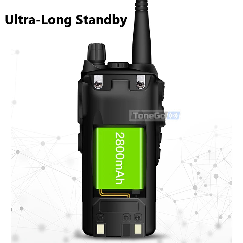 1/2Pcs Baofeng UV-82 Walkie Talkie 5/8W Tri-Power FM Radio Type-C Charger Dual PTT Dual Band VHF/UHF Two Way Camouflage For Hunt