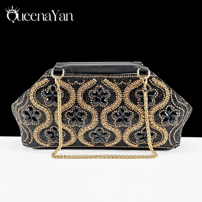Queena Yan High Quality 2025 Newst Hot Selling Open Toe Slingback Sandals with Bag Set in Green Color For Women Wedding Party