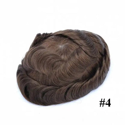 Swiss Lace Front Men Toupee Real Human Hair Wigs Lace PU Men's Capillary Prosthesis Durable Man Wig Natural Human System Toppers