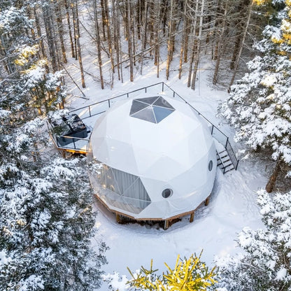 Custom Luxury Geodesic Dome Tent For Airbnb Outdoor Stay Farm Resort And Scenic Area Accommodation Premium Glamping Dome