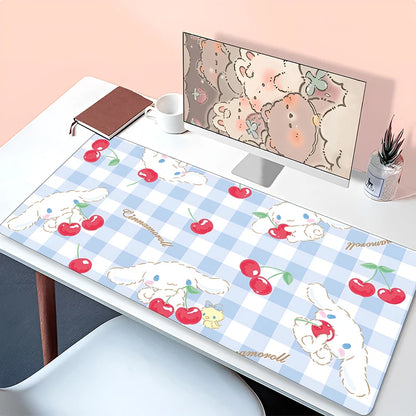Kawaii Mouse Pad Laptop Anime Gamer Cabinet Keyboard Rug Cute Cartoon C-cinnamoroll Desk Mat PC Gaming Mousepad For Girl Gifts