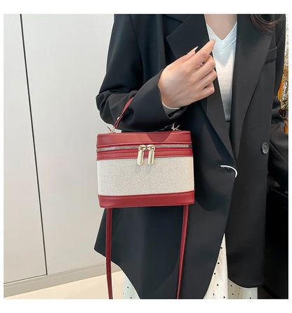 Fashion Round Bucket Bags For Women's Daily Used, Leopard Pattern Crossbody Shoulder Bag For Commuting, Casual Ladies Handbags