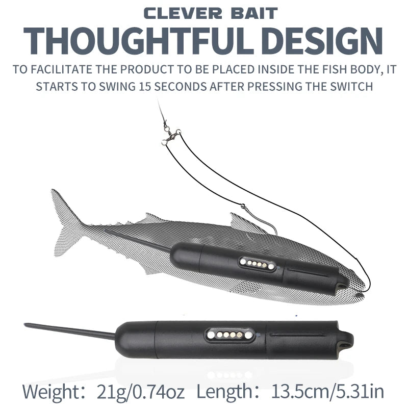 Rechargeable ABS Robotic Bionic Lure Auto-Swimming Sinking Revives Dead Bait Fishing  Clever Bait Smart Bait Fishing Lure