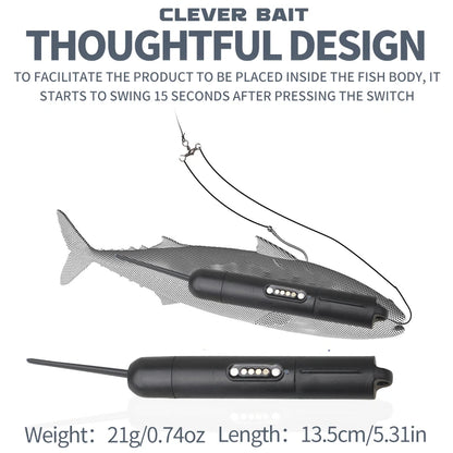 Rechargeable ABS Robotic Bionic Lure Auto-Swimming Sinking Revives Dead Bait Fishing  Clever Bait Smart Bait Fishing Lure