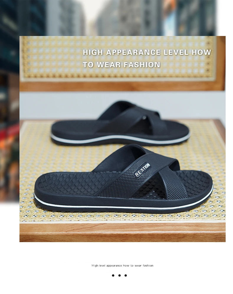 Men's Shoes Straps Comfy Open Toe Breathable Slippers Light Non Slip Durable Soft Sole Slides for Men Outdoor Activities Sandals