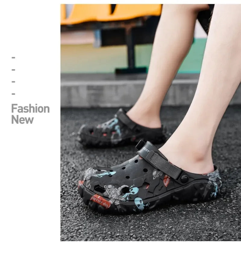 Plus Size 48 49 Men's Summer Clogs Sandals Eva Slippers Men Fashion New Flat Sandals Men Women Leisure Slides Men Casual Shoes