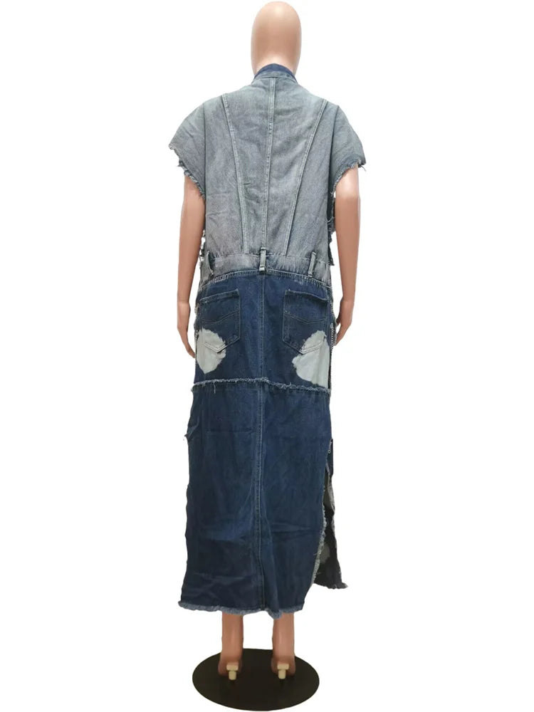 Wmstar Women Clothing Denim Coat Trench Jacket Fashion Street Out Wear Cool Pockets New in Long Tops Wholesale Dropshipping 2023