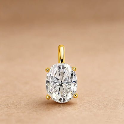BXINY 3-5carat Oval Cut Moissanite Collar Choker Necklace 100% S925 Silver Solitaire Diamond Pendant NeckChain Gift Fine Jewelry