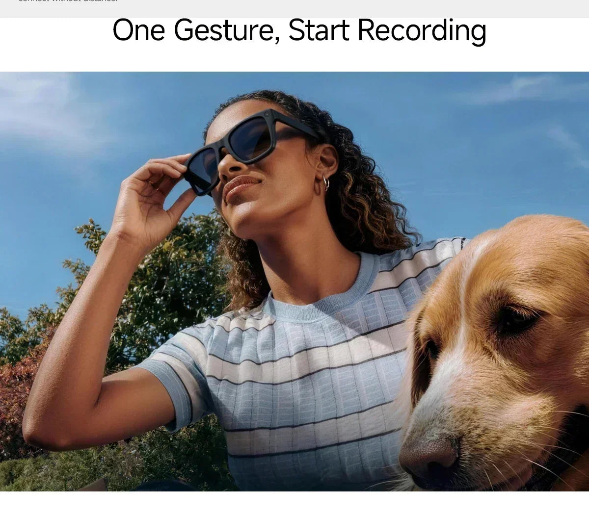 2026 Smart Glasses Genuine Leather 8MP HD Lens 2000Mah Charging Case BT Call 3D Music AI Voice Wake-up AI Translation