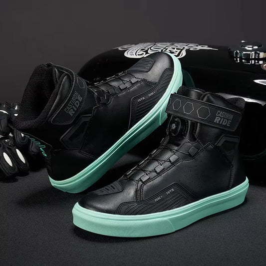 New Motorcycle Shoes Men Motorcycle  Boots Cycling Equipment  Riding Boots Wear-resistant Outdoor Racing Shoes