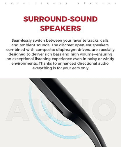 M01 Smart Glasses Video Recording Camera Sunglasses AI Translation Technological Gadgets Sports VR Headphones for Man Woman 2026
