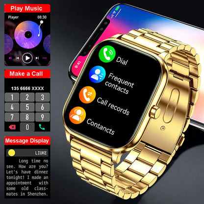 New Men woman Smart Watch 1.83" HD Screen Health Monitor wireless Call Sports Fitness tracking SmartWatches IP68 Waterproof