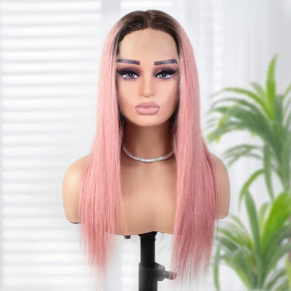 Debut Blonde Straight Lace Front Wigs 13x6x1 Lace Part Human Hair Wig For Women Transparent Lace Highlight Colored Remy Hair