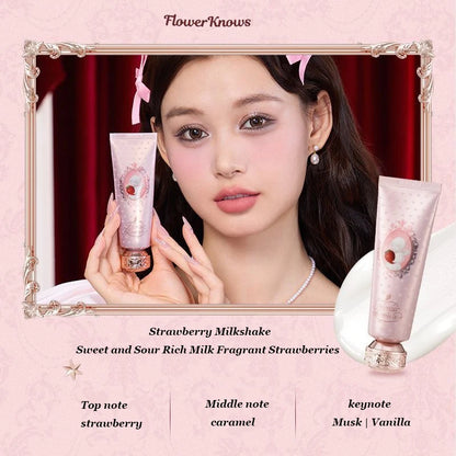 Flower Knows Strawberry Cupid Box Collection Make Up Sets Cosmetics Full Set Palette Pressed Powder Blush Lipstick Gift Box