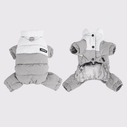 Winter Warmth Cotton Clothing for Pet Thickened Jumpsuit Coat Graphene Windproof Waterproof Pullable Dog Clothes