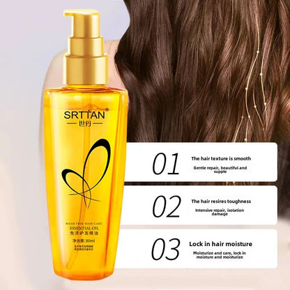No Wash Hair Care Essential Oil, Soft Hair Care, No Wash Non Greasy, Hair Oil, Suitable for All Hair Types