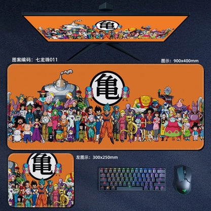 High Quality Print Dragon Ball Leather Mouse Pad Oversized Japanese Anime Nostalgic Son Goku Desk Mat Keyboard Pad Notebook Pad