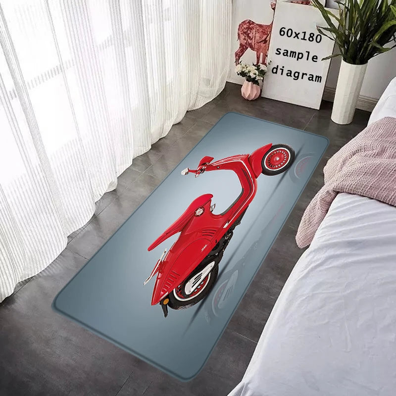 House Entrance Doormat Motorcycle Hallway Carpet Living Room Rugs V-Vespas Foot Carpets Bath Rug Floor Mats Non-slip Home Decor