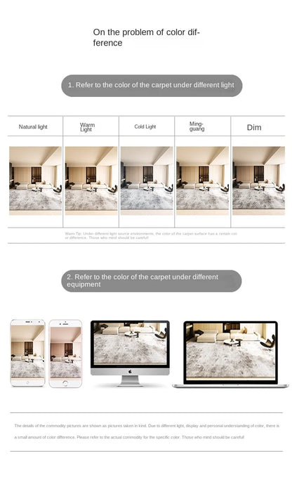VIKAMA Cartoon Cat Patterned Carpet Home Decor. Provides Warmth For The Living Room And Bedroom Bedside. Non-Slip And Dirt-Proof