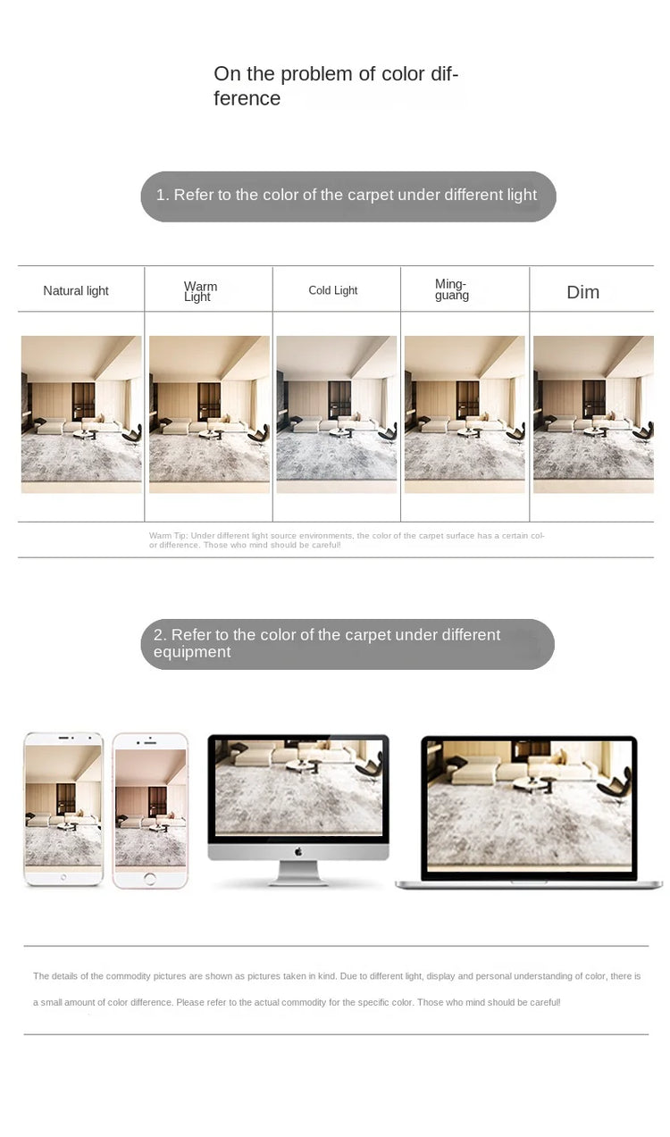 VIKAMA Cartoon Cat Patterned Carpet Home Decor. Provides Warmth For The Living Room And Bedroom Bedside. Non-Slip And Dirt-Proof
