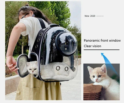 Transparent Breathable Portable Space Capsule Pet Carrier Backpack for Dog Cat Carrying Transport Bag