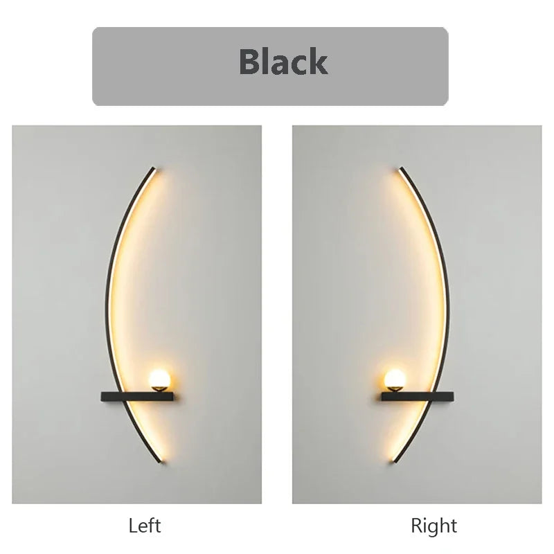 LED Wall Lamp 55/105CM Smart Remote Control Left Right Lighting Wall Sconces Bedroom Bedside Living Room Home Led Lights Lustre