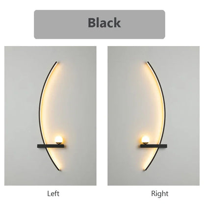 LED Wall Lamp 55/105CM Smart Remote Control Left Right Lighting Wall Sconces Bedroom Bedside Living Room Home Led Lights Lustre