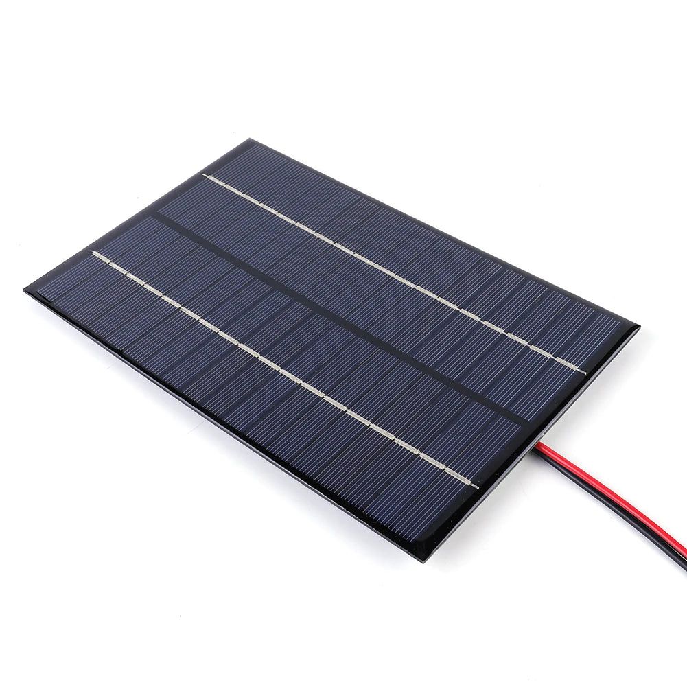 10W Portable Solar Panel DIY 12V-18V Battery Cell USB Solar Power Bank Outdoor Camping Hiking Solar Charger for Mobile Phone