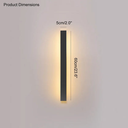 Waterproof LED Wall Light Minimalist LED Outdoor Wall Lamp Black Balcony Terrace Indoors Wall Decor IP65 Outside Garden Lights