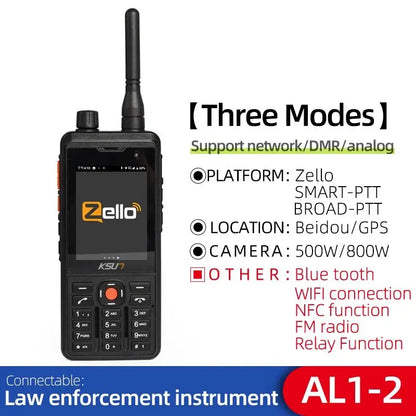 KSUT AL2 Powerful Than Motorola Walkie Talkie Digital Network Zello Radio Long Range Professional Radio Communicator  Wireless