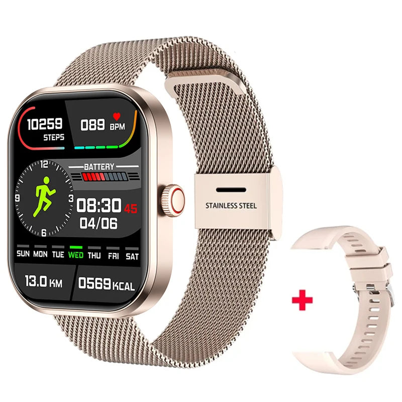 2026 New Smart Watches Women Full Touch Screen Bluetooth Call Waterproof Sport Fitness Tracker Lady Watches Smartwatch For Men