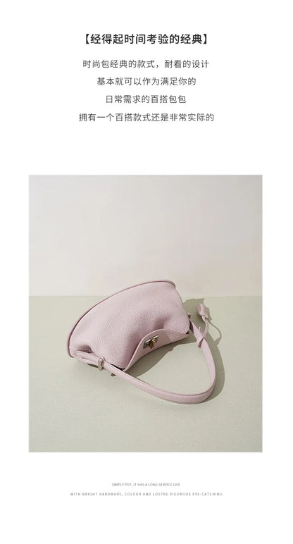 Genuine Grade Women's Leather Handbag Luxury Deisgner Brand Ladies Small Shoulder Crossbody Purses Bags for Woman Tote 2026 New