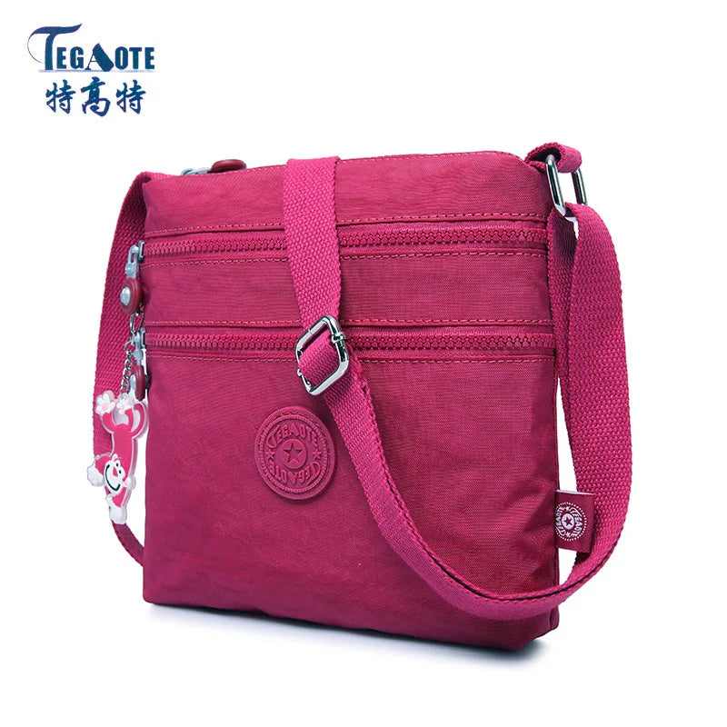 Tegaote Women Messenger Bag Nylon Women Shoulder Crossbody Bags Female Fashion Ladies Handbags School Bag Sac à Main Purse Bolsa