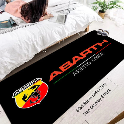 House Entrance Doormat Abarth Car Boot Hallway Carpet Living Room Rugs Foot Carpets Bathroom Rug Floor Mats Non-slip Home Decor