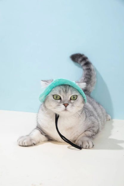 Pets Hat with Ear Holes Adjustable Baseball Cap for Medium Small Dogs Summer Dye Cats Sun Cap Pet Outdoor Hat Pet Supplies