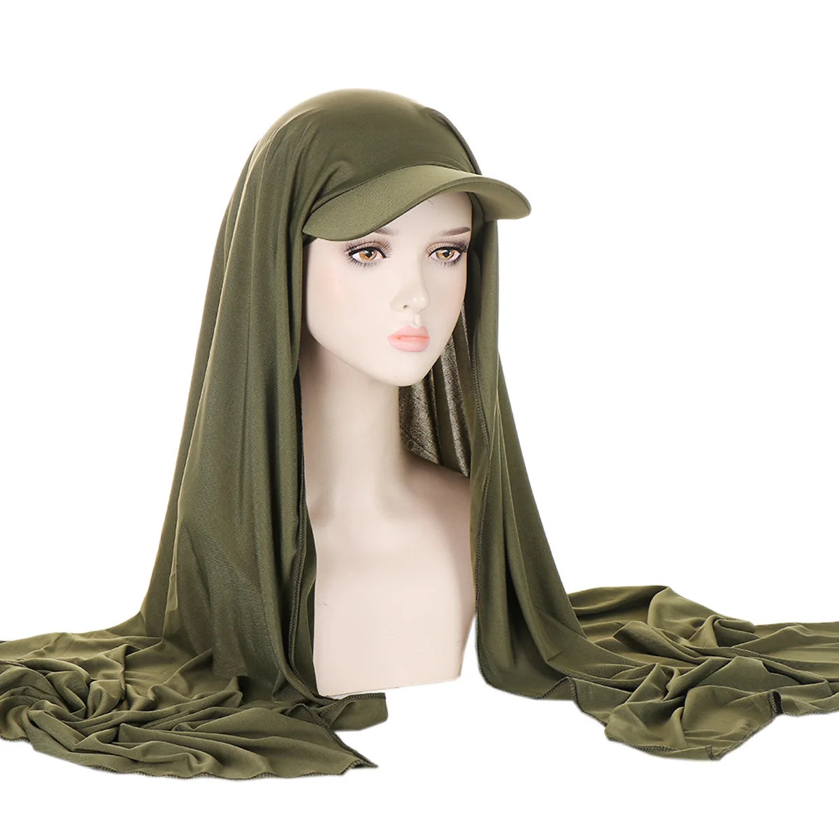 Trendy Musilm Women Jersey Hijab with Base Ball Cap Summer Sports Cap Ready To Wear Instant Jersey Sport HIjabs