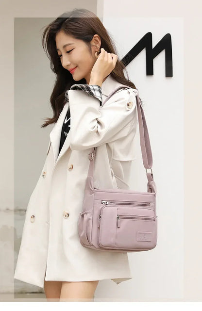 Fashion Shoulder Crossbody Bag for Women Messenger Bags Waterproof Nylon Ladies Handbag Tote Bags for Women Sac A Main Femme