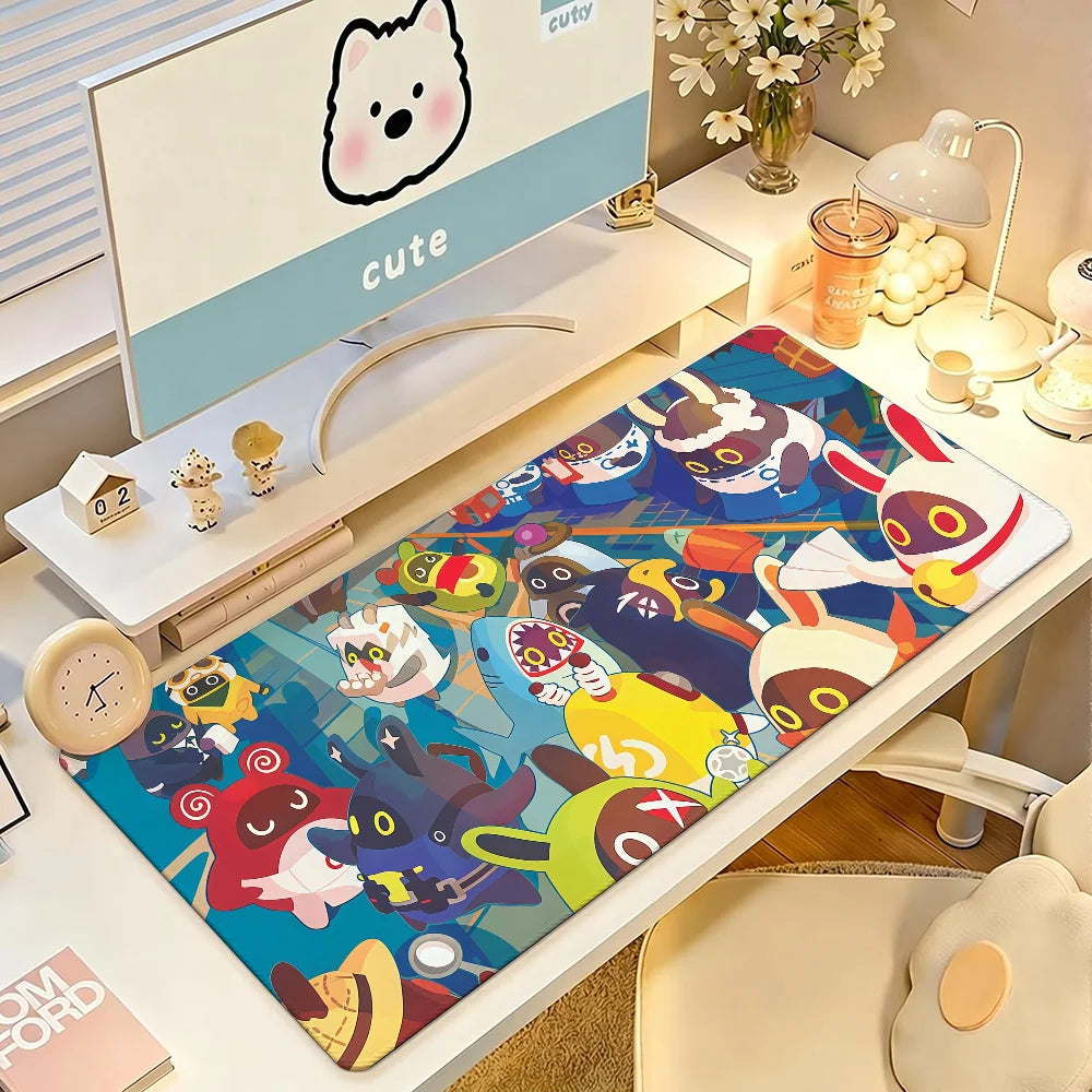 Game Zenless Zone Zero Bangboo Mouse Pad Anti Slip Rubber Edge Locked Thickened Laptop Gaming Desk Mat