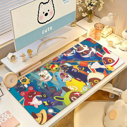 Game Zenless Zone Zero Bangboo Mouse Pad Anti Slip Rubber Edge Locked Thickened Laptop Gaming Desk Mat